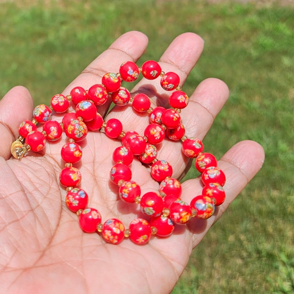 Vintage Venitian Morano Glass Necklace - Picture 7 of 7